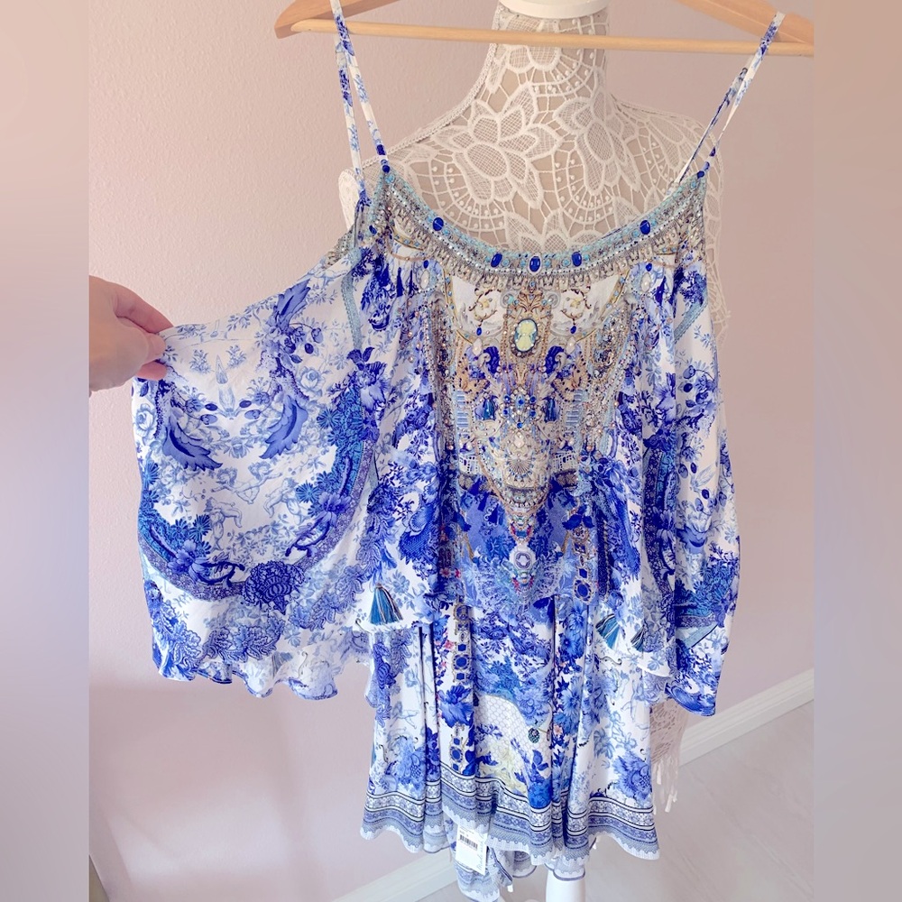 Camilla romper with tags.